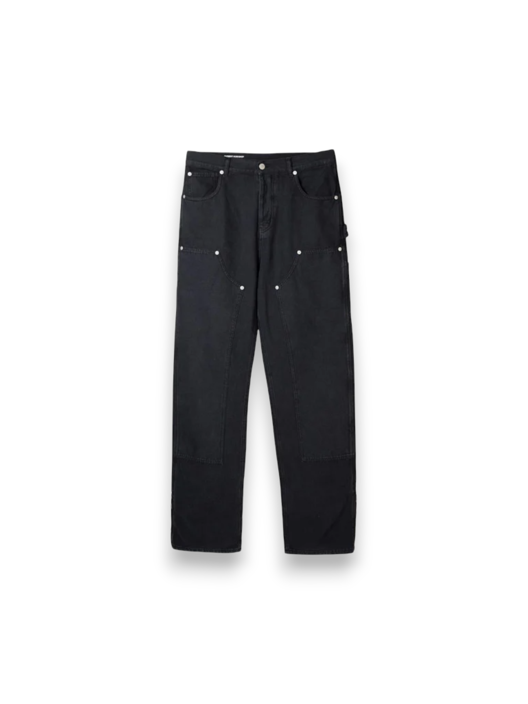 Garment Workshop Double-Knee Carpenter Jeans Washed Black