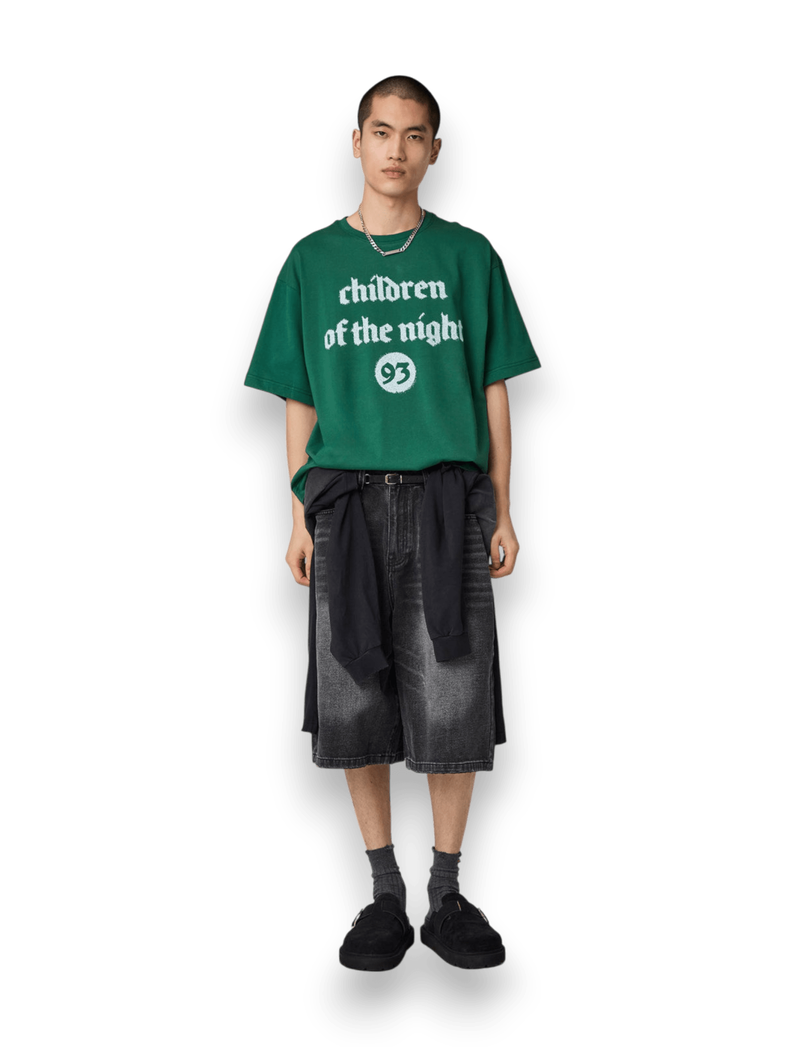 Acupuncture  CHILDREN OF THE NIGHT T-SHIRT STONE GREEN