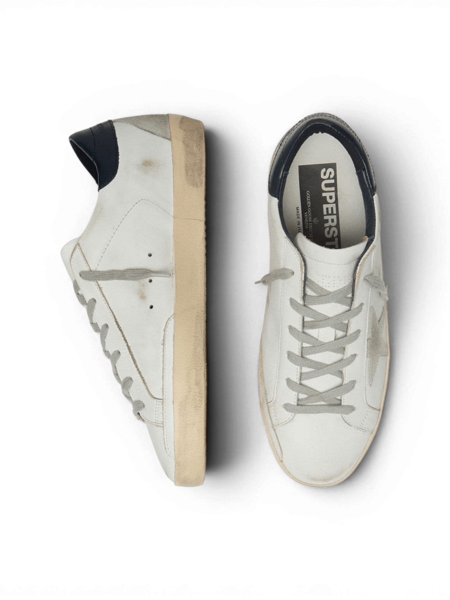 Golden Goose Super-Star Suede Star And Heel Night Blue