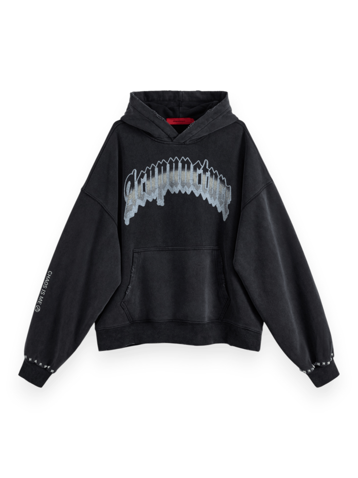 Acupuncture Punker Hoodie Washed Black
