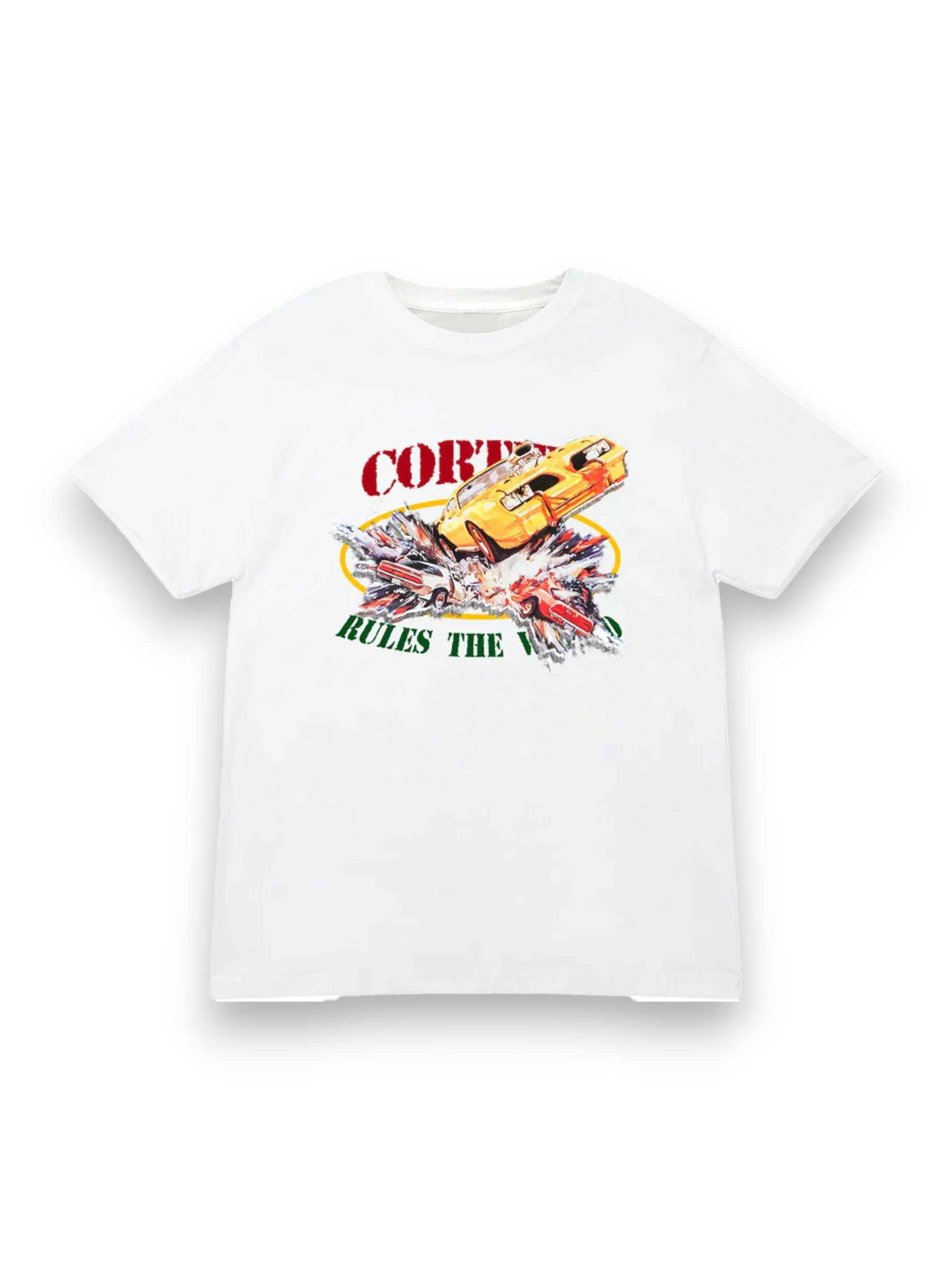 Corteiz Car Crash Tee White