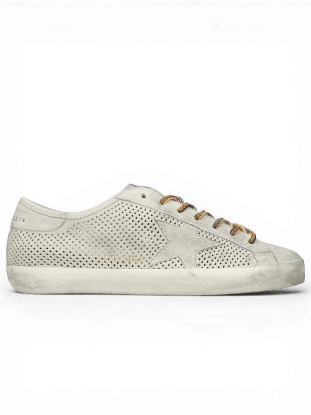 Golden Goose Super-Star Forated Suede Grey