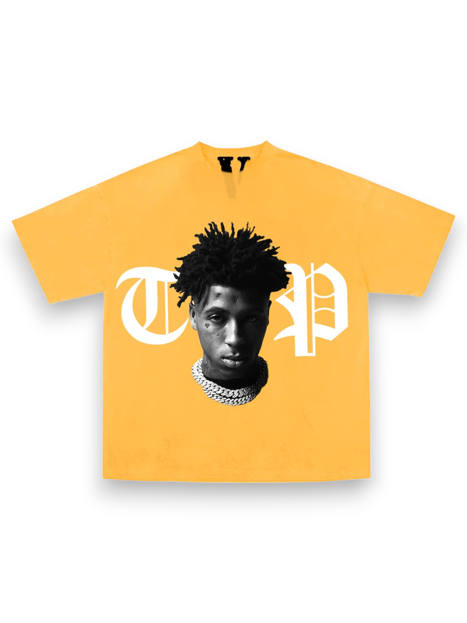YoungBoy NBA x Vlone Peace Hardly Tee Yellow