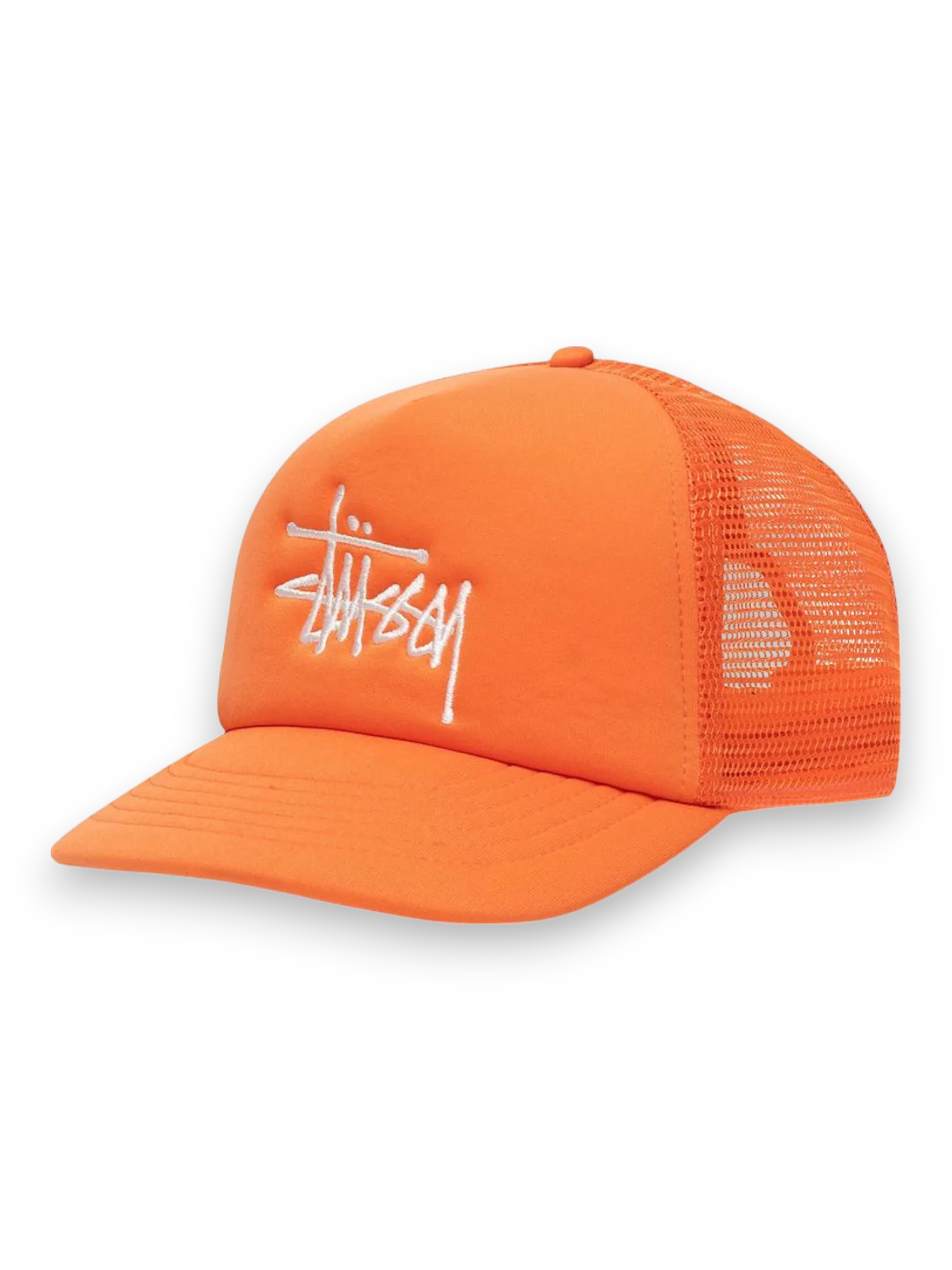 Stussy Trucker Big Basic Snapback 'Orange'