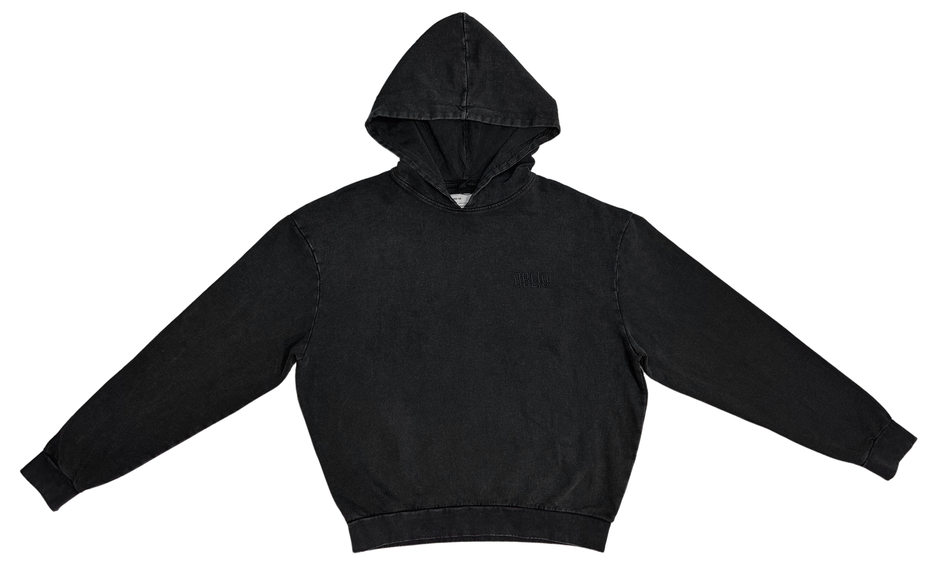 Juice Hoodie Coal Stone-Washed