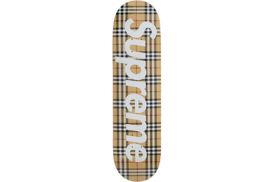 Supreme Burberry Skateboard Deck