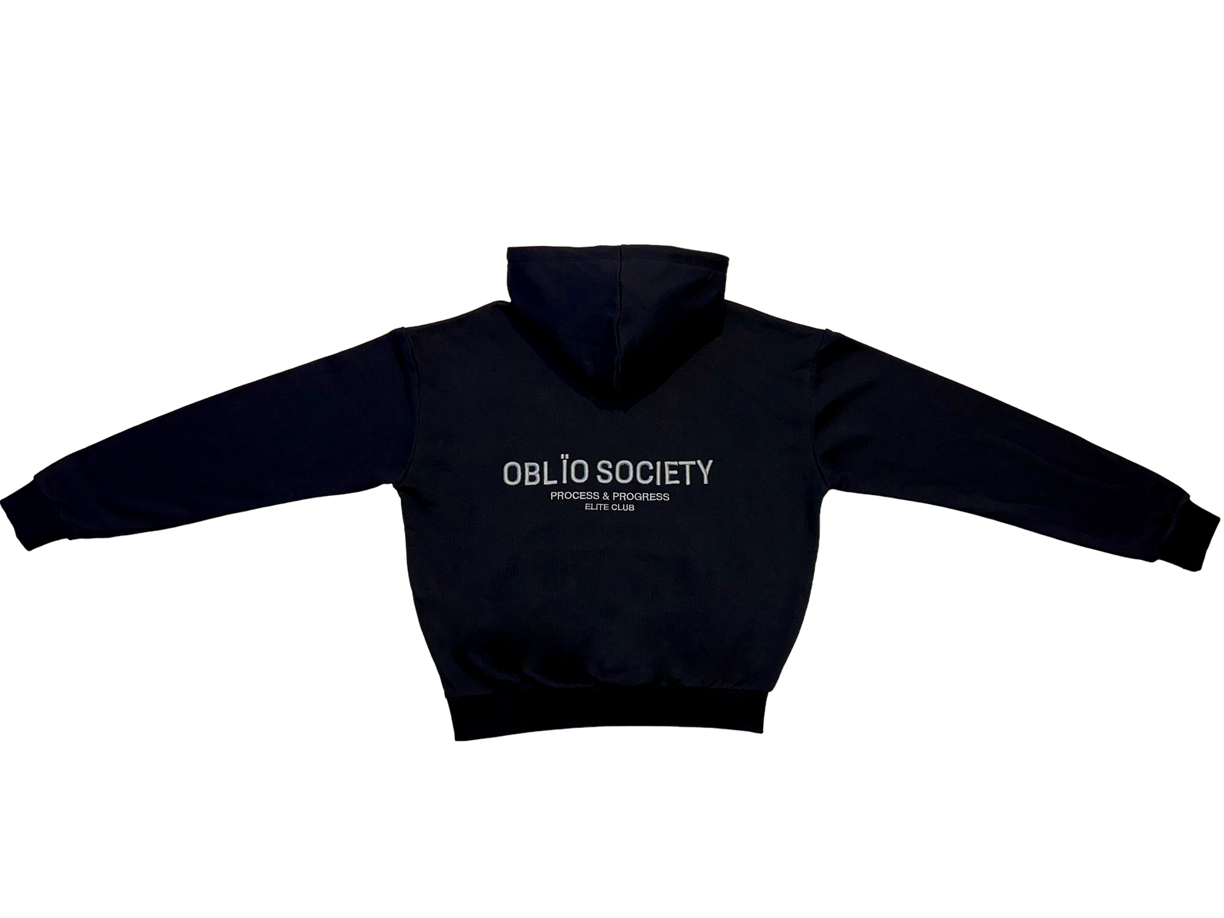 OBLIO SOCIETY Hoodie Black Dark Grey