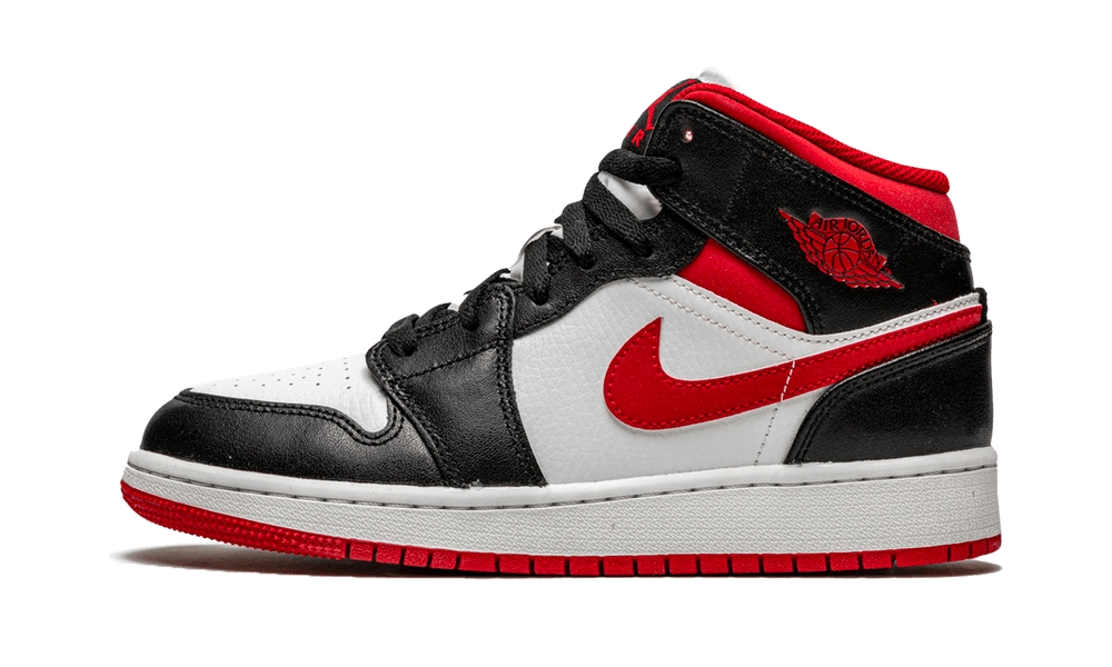 Jordan 1 Mid Gym Red Black White (GS)