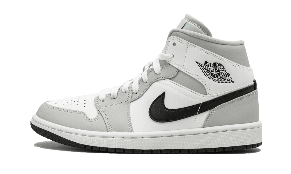 Jordan 1 Mid Light Smoke Grey Black (W)