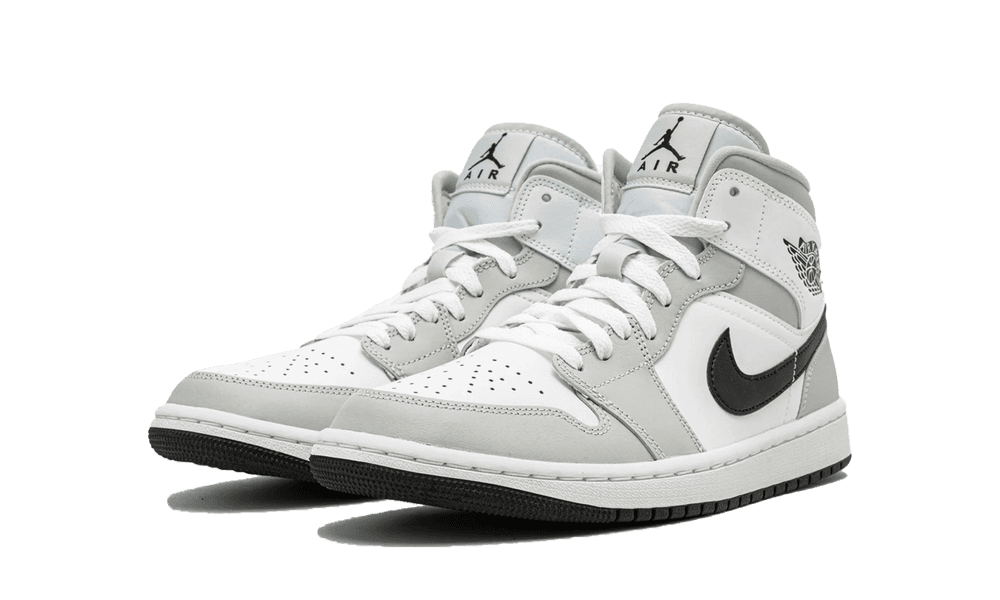 Jordan 1 Mid Light Smoke Grey Black (W)