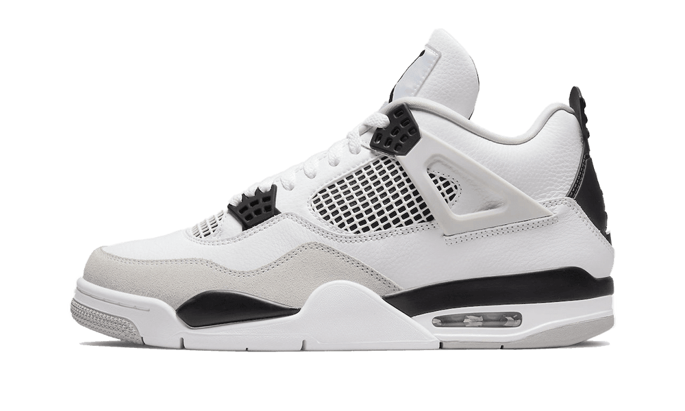 Jordan 4 Military Black: Scarpe da ginnastica nere con dettagli militari, ispirate all'iconico design Jordan 4. Perfette per lo stile streetwear e le prestazioni sportive. Acquista ora e aggiungi un tocco di classe al tuo look!