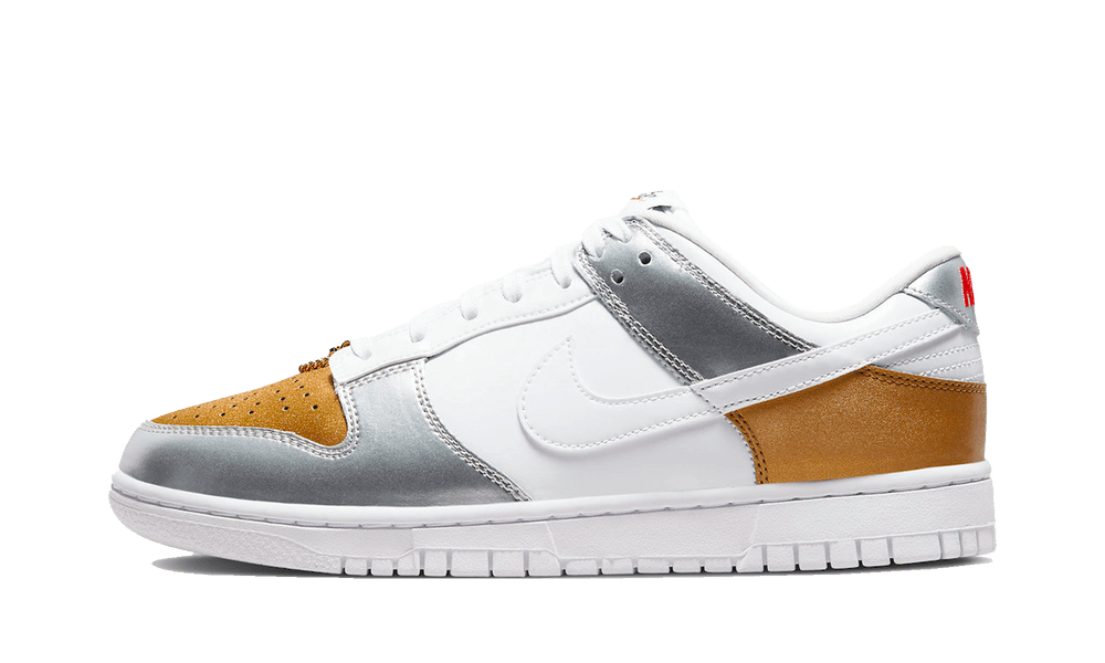 Dunk Low Gold White Silver